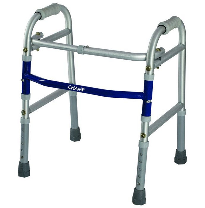 Vissco 3901 Champ Folding Walker-Child Universal Anodized and Silver