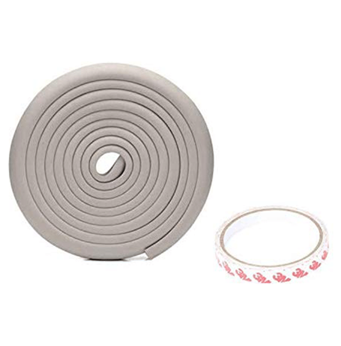 Safe-O-Kid Unique High Density L-Shaped 5mtr Long Guard Strip Grey 2 Edge