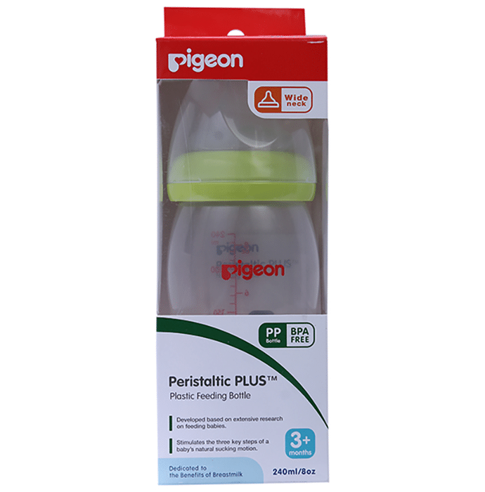 Pigeon Wn Nursing Bottle with Plus Type Nipple Green