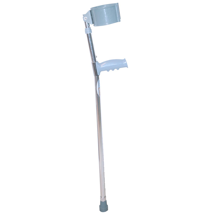 EASYCARE EC933L Aluminium Crutches Walking Stick Silver