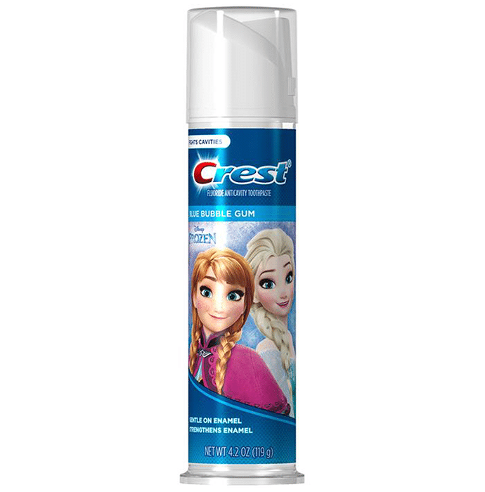 Crest Fluoride Anticavity Toothpaste Blue Bubble Gum