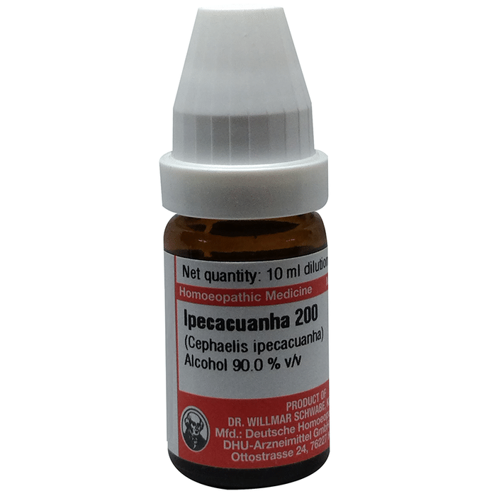 Dr Willmar Schwabe Germany Ipecacuanha (Cephaelis Ipecacuanha) Dilution 200