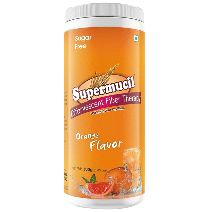 Supermucil Psyllium Effervescent Fiber Therapy Orange Sugar Free
