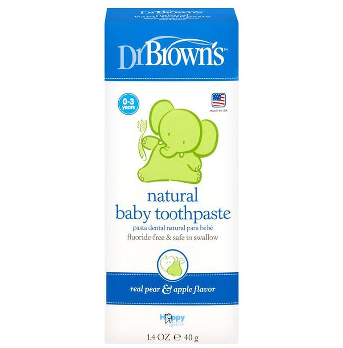 Dr Brown's Natural Baby Toothpaste Real Pear & Apple Flavour