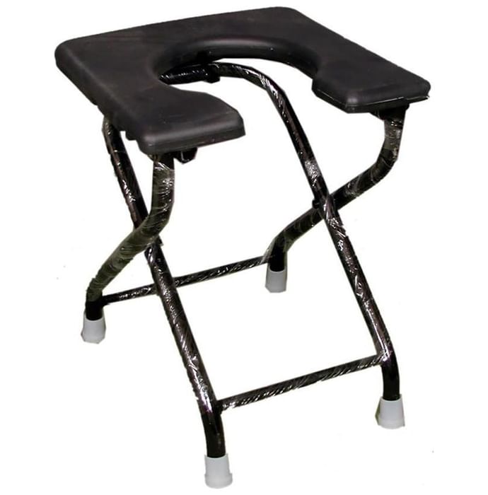 MCP CS898 Comfort Folding Commode Stool Black