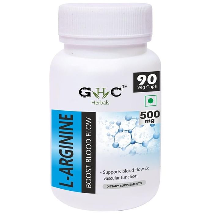 GHC Herbals L-Arginine 500mg Veg Caps