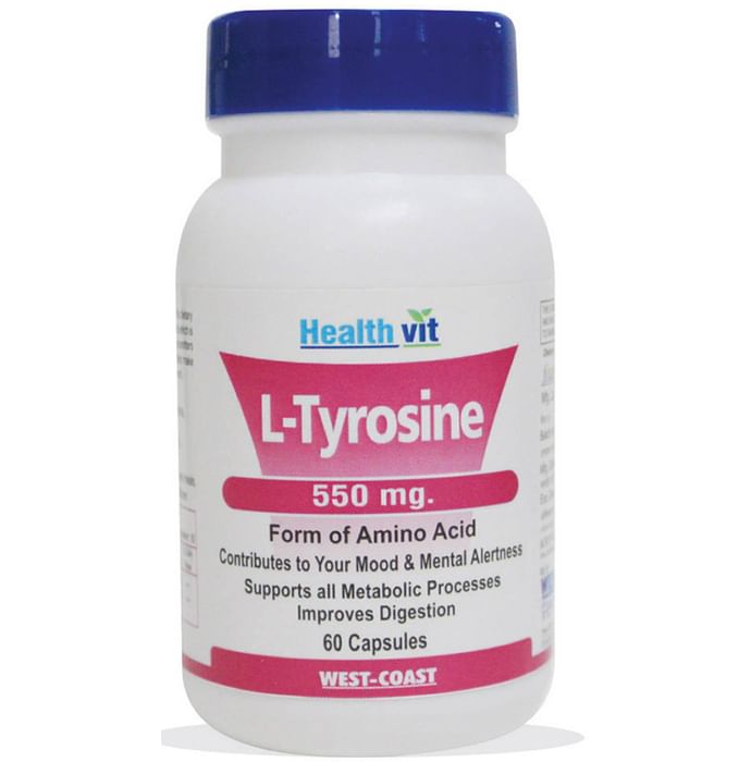 HealthVit L- Tyrosine 550mg Capsule