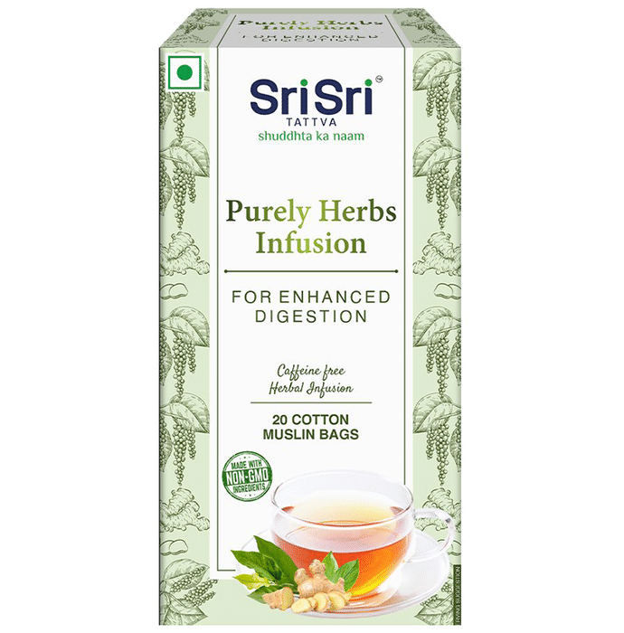 Sri Sri Tattva Purely Herbs Infusion Cotton Muslin Bag (1.5gm Each)
