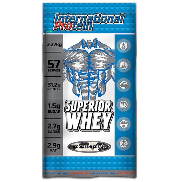 International Protein Superior Whey Protein Powder Cookies & Cream