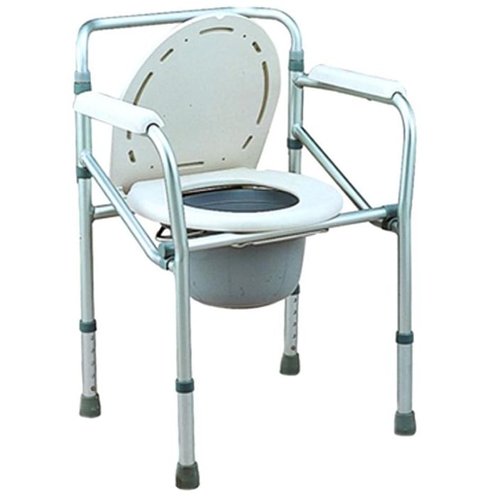 Entros SC7001L Elderly Necessity Bathroom Accessory Aluminum Commode Chair