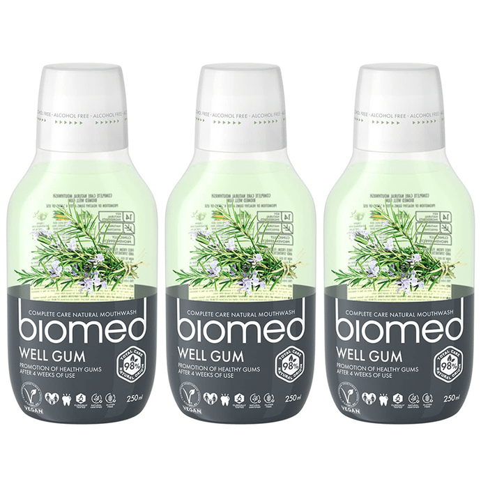 Biomed Complete Care Natural Foam Mouthwash (250ml Each) Well Gum