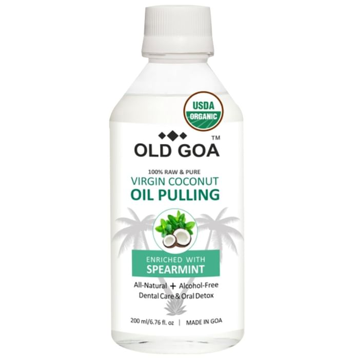 Old Goa 100% Raw and Pure Virgin Coconut Oil Pulling Enriched with Spearmint
