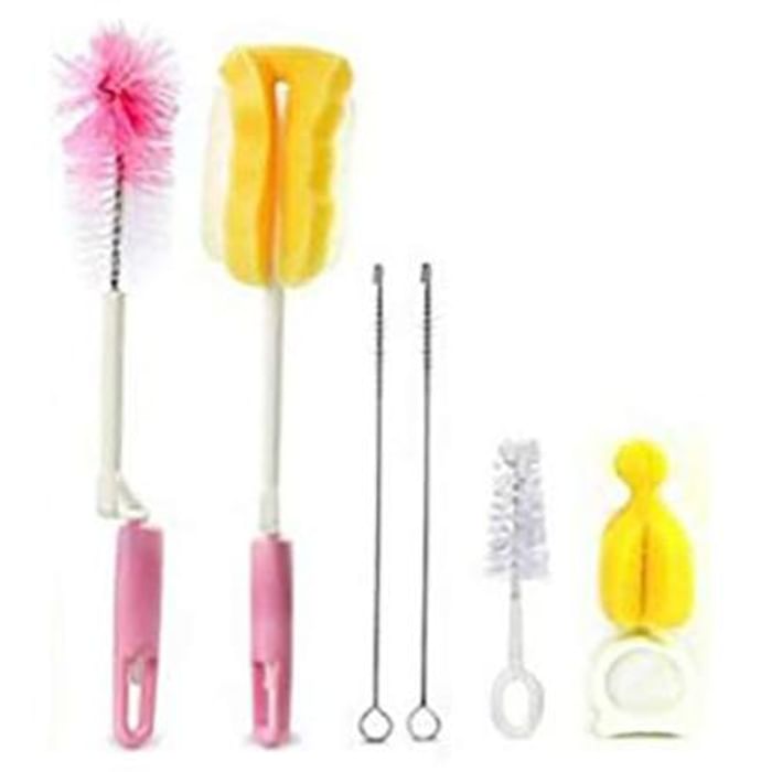 Safe-O-Kid Bottle Nipple & Straw Cleaning Kit Pink