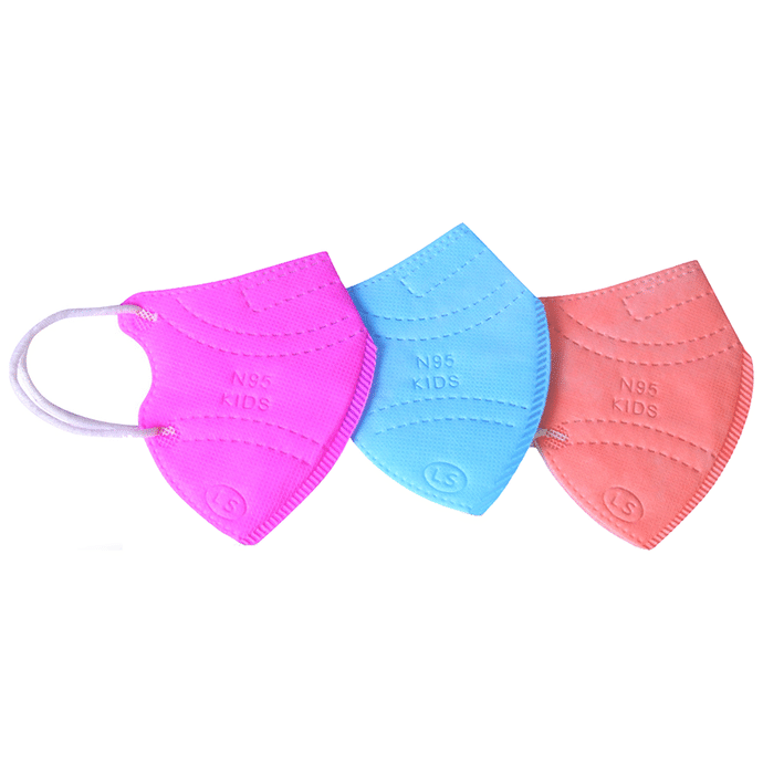 Ekana Kids N95 Mask Orange, Blue, Pink