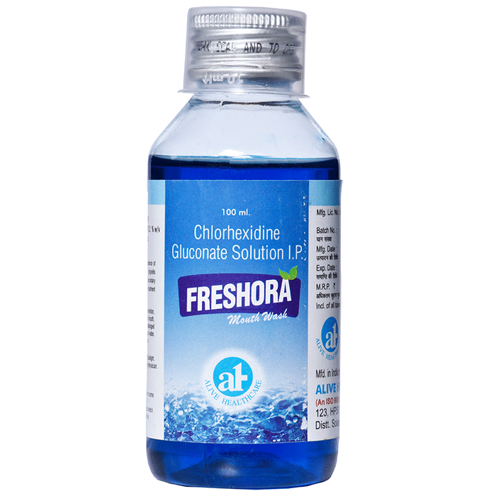 Freshora Chlorhexidine Gluconate Solution I.P. Mouth Wash Buy 1 Get 1 Free