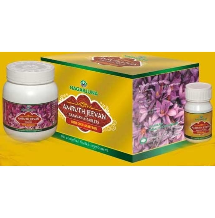 Nagarjuna Amruth Jeevan Rasayan & Tablet (Dual Pack 900 gm Paste & 90 Tablet)
