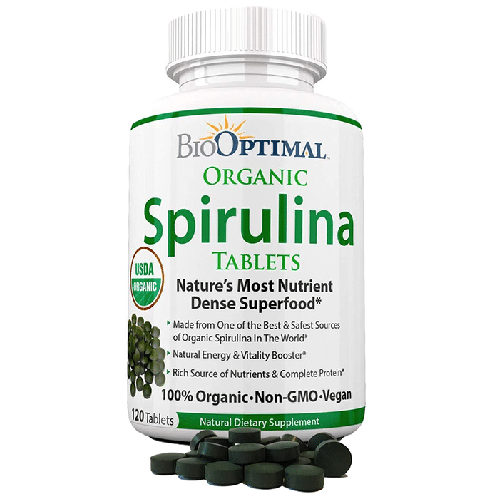 Bio Optimal Organic Spirulina Tablet