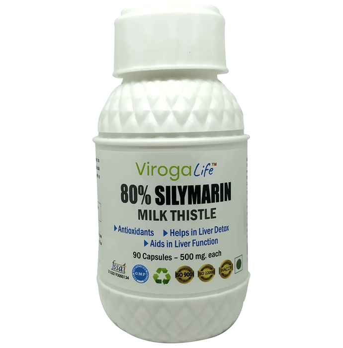 Viroga Life 80% Silymarin Milk Thistle Capsule