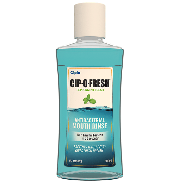 Cipla Peppermint Fresh Cip-O-Fresh Antibacterial Mouth Rinse
