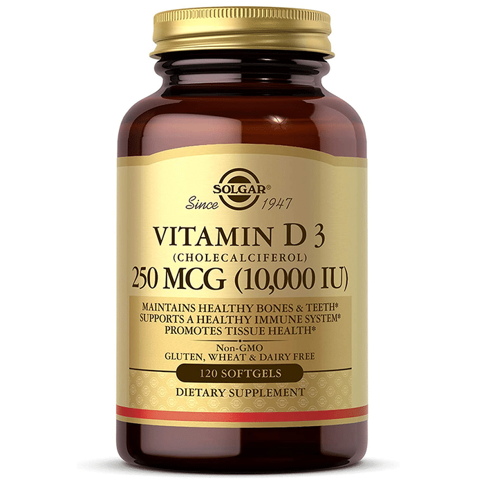 Solgar Vitamin D3 10000IU Softgels