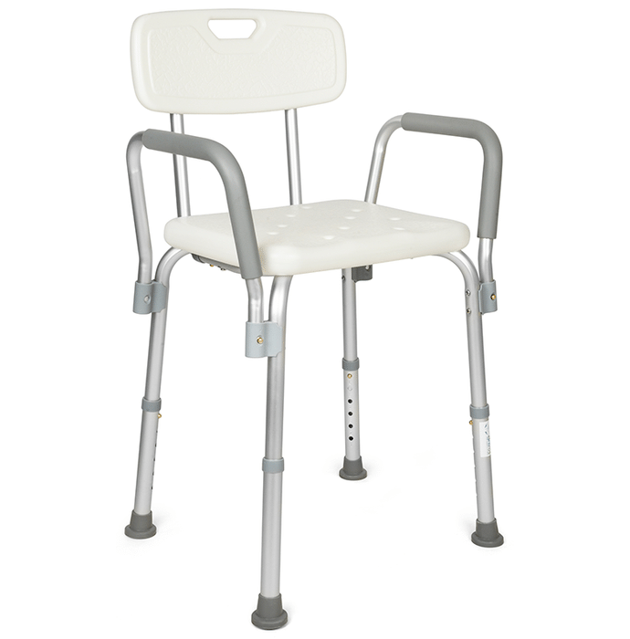 Entros 6055A Lightweight Height Adjustable Shower Bench Bath Stool/Chair