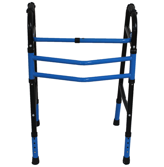 Fidelis Healthcare U Shape Adjustable Walker Mild Steel Black