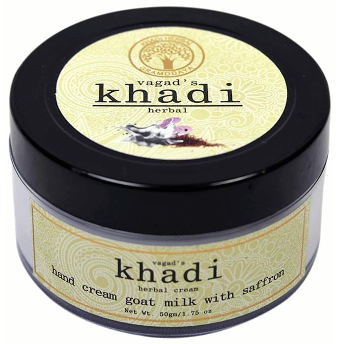 Vagad's Khadi Herbal Goat Milk with Saffron Hand Cream