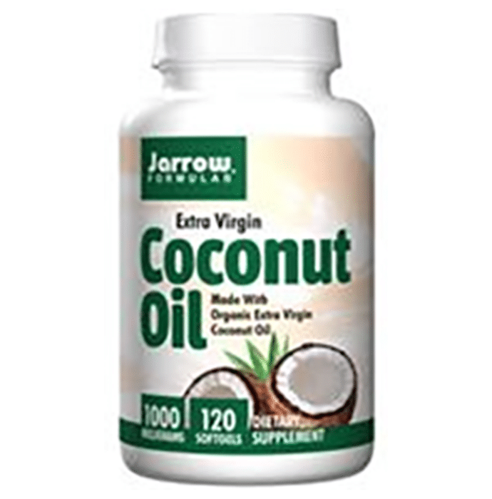 Jarrow Formulas Extra Virgin Coconut Oil 1000mg Soft Gelatin Capsule