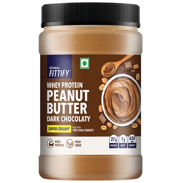 Saffola Fittify Whey Protein Peanut Butter Dark Chocolaty