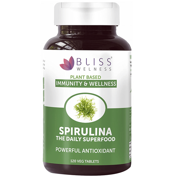 Bliss Welness Immunity & Wellness Spirulina Veg Tablet