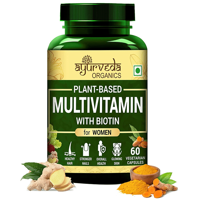 Ayurveda Organics Plant-Based Multivitamin Vegetarian Capsule for Women