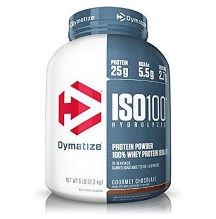 Dymatize Nutrition ISO 100 Hydrolized 100% Whey Protein Isloate Powder Gourmet Chocolate