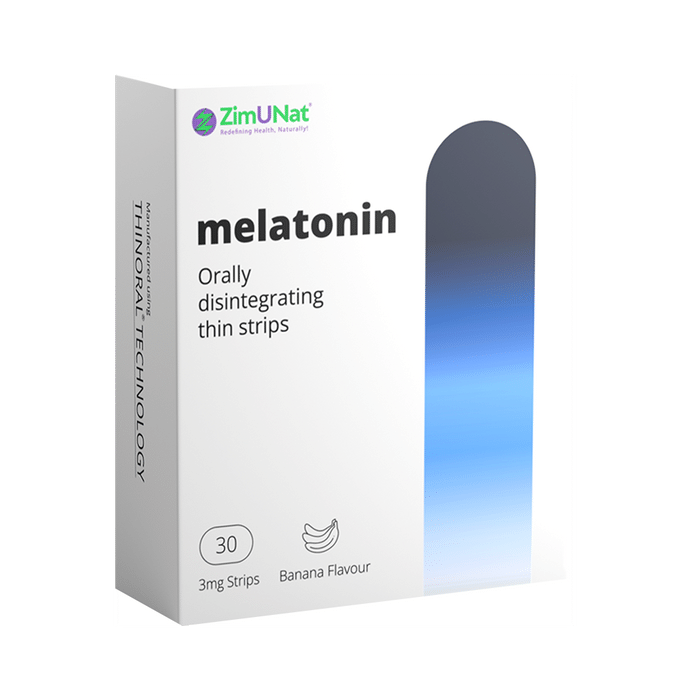 ZimUNat Melatonin 3mg Orally Disintegrating Strip Sugar Free