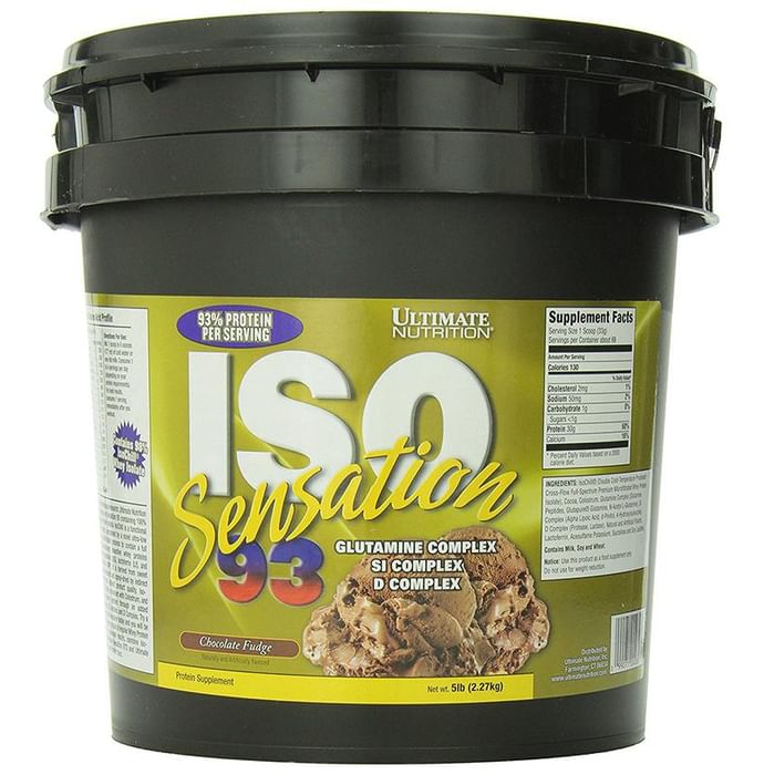 Ultimate Nutrition ISO Sensation 93 Whey Isolate Chocolate Fudge Powder