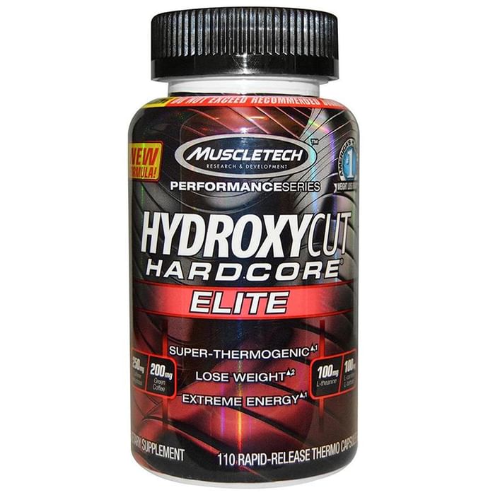 Muscletech Performance Series Hydroxycut Hardcore Elite Rapid-Release Thermo Capsule (with 250mg Caffeine)