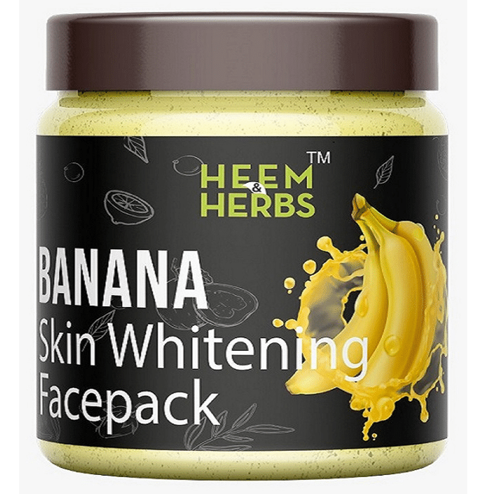 Heem & Herbs Banana Skin Whitening Face Pack (100gm Each)