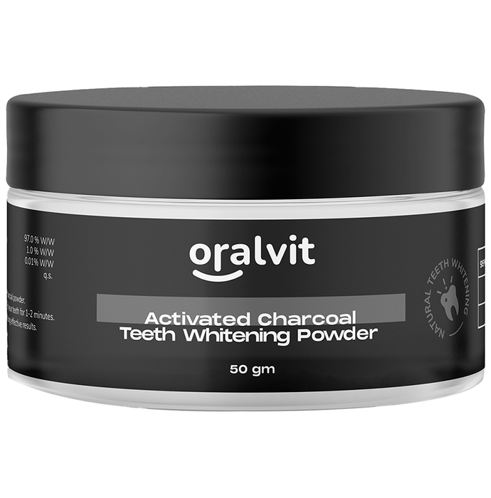 Oralvit Activated Charcoal Teeth Whitening Powder