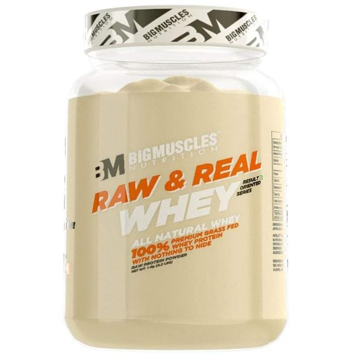Big Muscles Raw & Real Whey Protein Powder