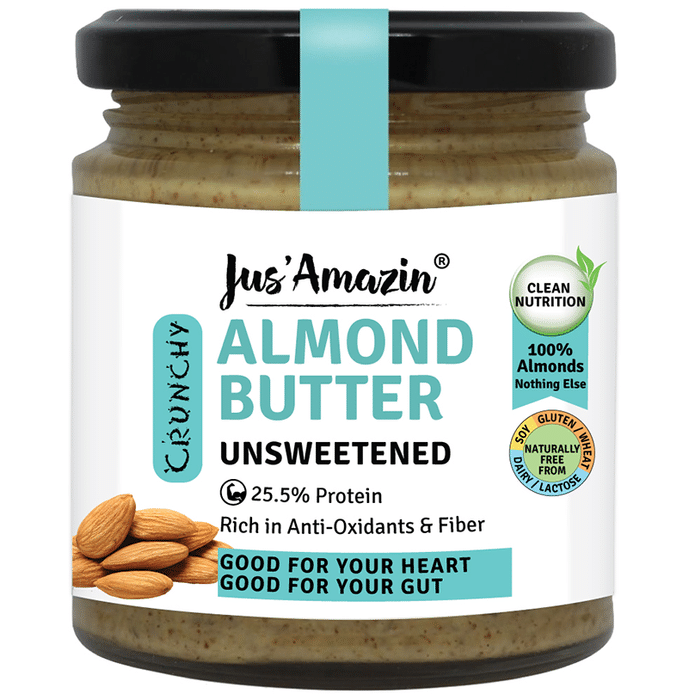 Jus Amazin Crunchy Almond Butter Unsweetened