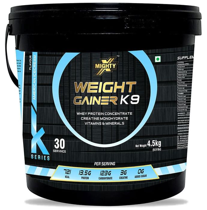 MightyX Weight Gainer K9 Powder American Ice Cream