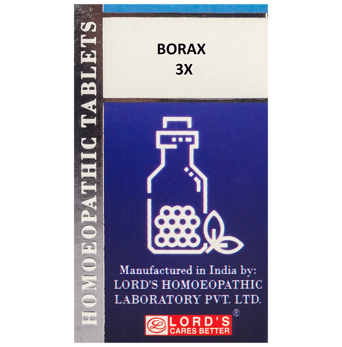 Lord's Borax Trituration Tablet 3X