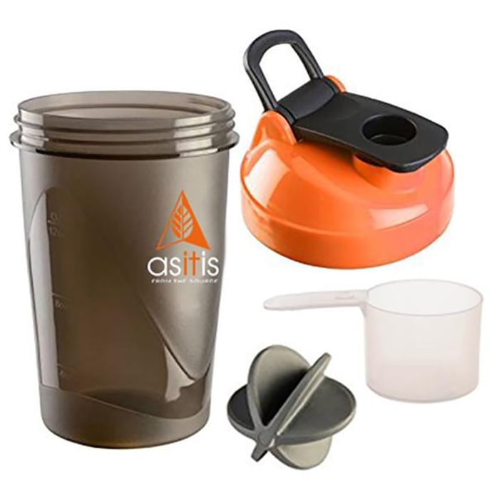 AS-IT-IS Nutrition Protein Shaker Bottle with Scoop (30g) & Mixer Ball
