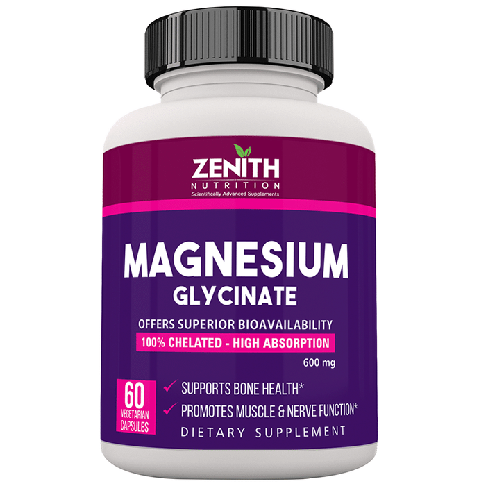 Zenith Nutrition Magnesium Glycinate Vegetarian Capsule