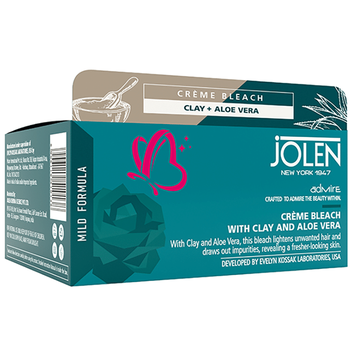 Jolen New York Cream Bleach Clay and Aloe Vera