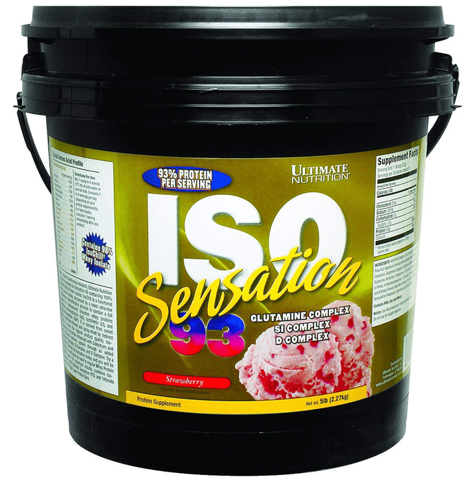 Ultimate Nutrition ISO Sensation 93 Whey Isolate Strawberry Powder