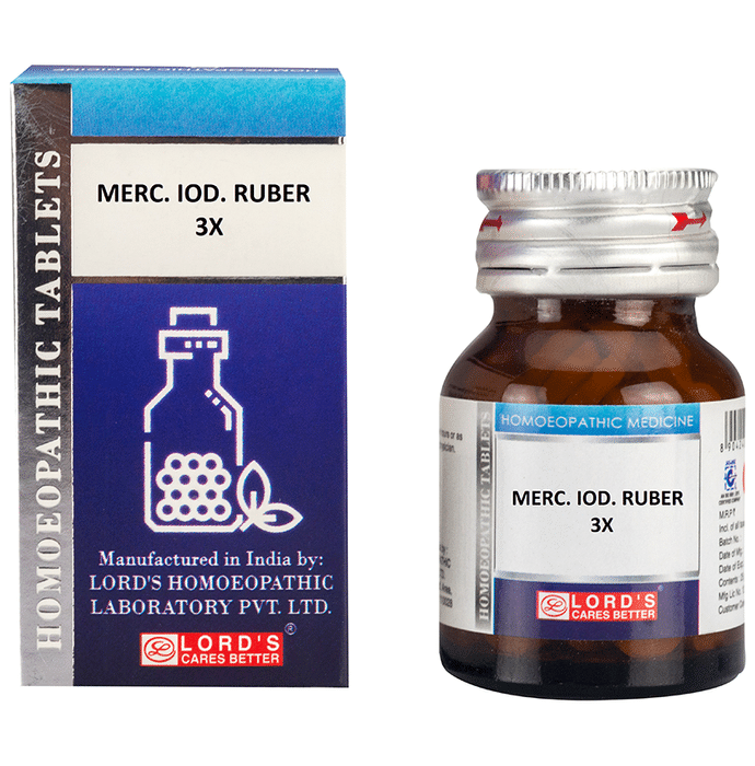 Lord's Merc Iod Ruber Trituration Tablet 3X
