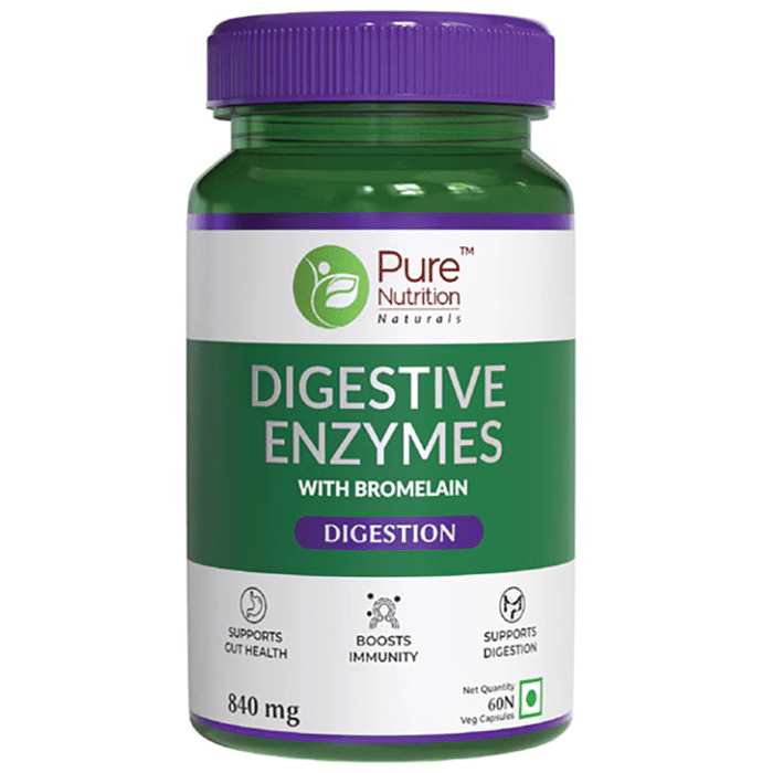 Pure Nutrition Digestive Enzymes 840mg Veg Capsule