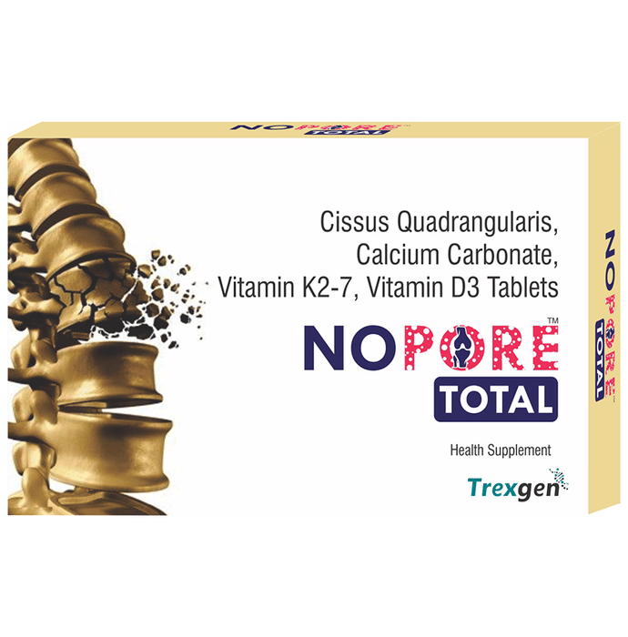 Trexgen Nopore Total Cissus Calcium D3 & K2 Tablet