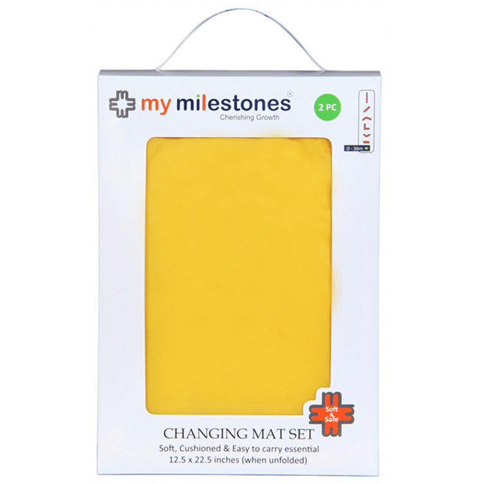 My Milestones Changing Mat Set Yellow