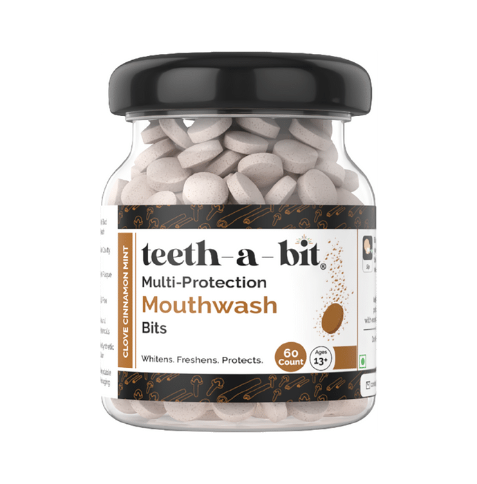 Teeth-A-Bit Multi-Protection Mouthwash Bits (Ages 13+ Yrs) Clove Cinnamon Mint